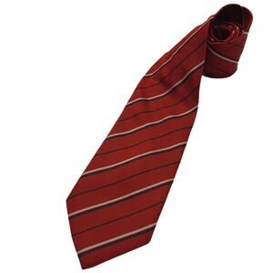 Ermenegildo Zegna Italian Silk Striped Tie 60" Length